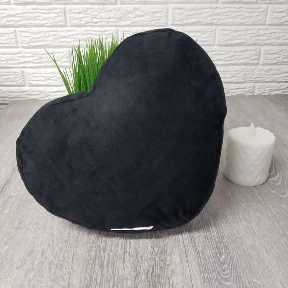 Boo-Tiful Heart Shaped Decor Pillow - Picture 3 of 7